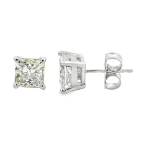 Princess Diamond Stud Earrings