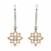 Floral Diamond Drop Earrings