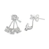 Baguette Diamond Jacket Earrings