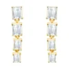 Emerald Diamond Drop Earrings