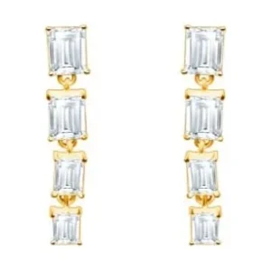 Emerald Diamond Drop Earrings