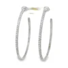Diamond Pavé Hoop Earrings