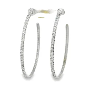 Diamond Pavé Hoop Earrings