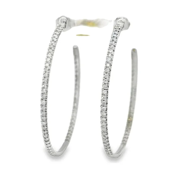 Diamond Pavé Hoop Earrings