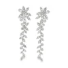 Floral Diamond Dangle Earrings