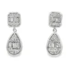 Teardrop Diamond Dangle Earrings