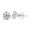 Round Diamond Stud Earrings