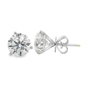 Round Diamond Stud Earrings