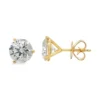 Round Diamond Stud Earrings