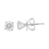 Round Diamond Stud Earrings