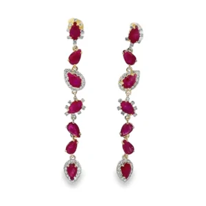 Ruby Drop Earrings