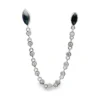 Sapphire Diamond Chain Earrings
