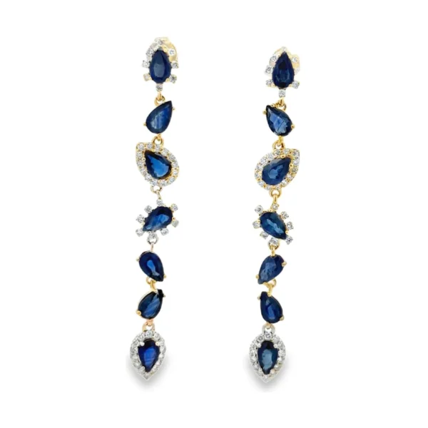 Sapphire Drop Earrings