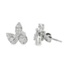 Floral Diamond Stud Earrings