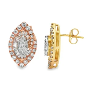 Marquise Cluster Diamond Earrings