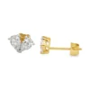Heart Diamond Stud Earrings