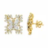 Marquise Cluster Stud Earrings