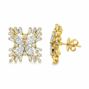 Marquise Cluster Stud Earrings