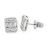 Baguette Diamond Stud Earrings