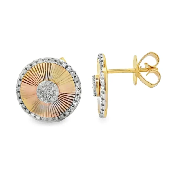 Round Diamond Stud Earrings