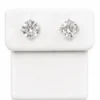 Round Diamond Stud Earrings