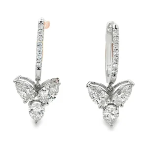 Pear Cluster Drop Earrings