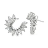 Marquise Diamond Hoop Earrings