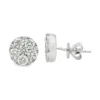 Round Diamond Cluster Earrings