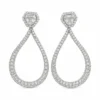 Teardrop Diamond Drop Earrings