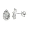 Teardrop Diamond Stud Earrings