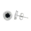 Sapphire Halo Stud Earrings
