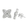 Floral Diamond Stud Earrings