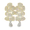 Pave Cluster Dangle Earrings
