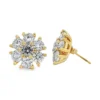 Cluster Diamond Stud Earrings