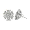 Diamond Cluster Stud Earrings
