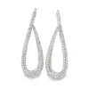 Diamond Teardrop Loop Earrings