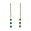 Emerald Diamond Drop Earrings
