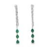 Emerald Diamond Drop Earrings