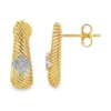 Textured Diamond Stud Earrings