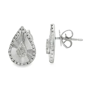Pear Diamond Stud Earrings