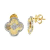 Clover Diamond Stud Earrings