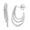 Triple Row Dangle Earrings