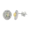 Halo Diamond Stud Earrings