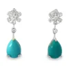 Teardrop Turquoise Drop Earrings