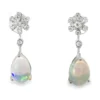 Pear Opal Drop Earrings