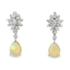 Opal Diamond Drop Earrings
