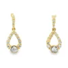 Teardrop Diamond Drop Earrings