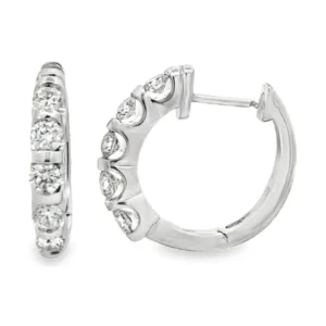 Diamond Hoop Earrings