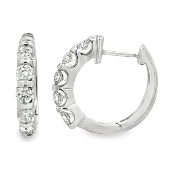 Diamond Hoop Earrings