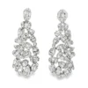 Diamond Cluster Dangle Earrings